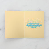 かわいい魔法のおもしろいユニコーン子供の誕生日挨拶 カード (内部)