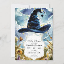 かわいい魔法のウィザードハットベイビーシャワー