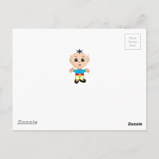 かわいい魔法のエルフ ポストカード (裏面)