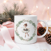 かわいい魔法のクリスマスバレリーナ コーヒーマグカップ