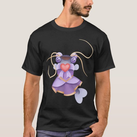 かわいい魔法のナマズ Tシャツ (正面)