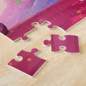 かわいい魔法のパーソナライズされたユニコーン ジグソーパズル (側面)