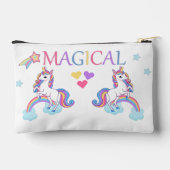 かわいい魔法のユニコーンとレインボースモール アクセサリーポーチ (裏面)