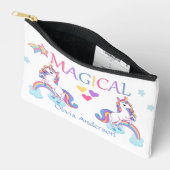 かわいい魔法のユニコーンとレインボースモール アクセサリーポーチ (見開き)