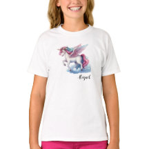 かわいい魔法のユニコーンの女の子の誕生日プレゼントTシャツ