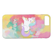 かわいい魔法のユニコーンを追加パーソナライズされた Case-Mate iPhoneケース (裏面(横))