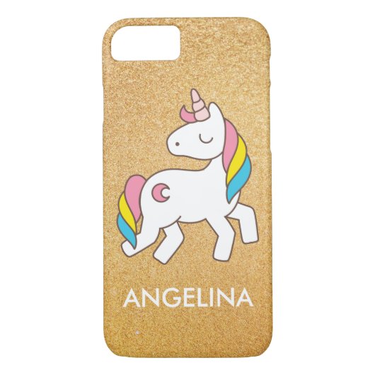 かわいい魔法のユニコーンを追加パーソナライズされた Case-Mate iPhoneケース (裏面)