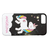 かわいい魔法のユニコーンを追加パーソナライズされた Case-Mate iPhoneケース (裏面(横))