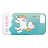 かわいい魔法のユニコーンを追加パーソナライズされた Case-Mate iPhoneケース (裏面(横))