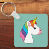 かわいい魔法のユニコーンカラフルヘア キーホルダー (正面)