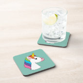 かわいい魔法のユニコーンカラフルヘア コースター (右側)