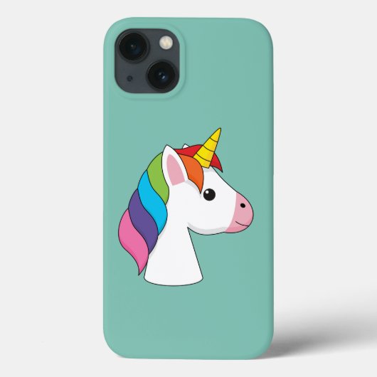 かわいい魔法のユニコーンカラフルヘア Case-Mate iPhoneケース (裏面)