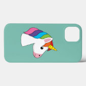 かわいい魔法のユニコーンカラフルヘア Case-Mate iPhoneケース (裏面 (横))