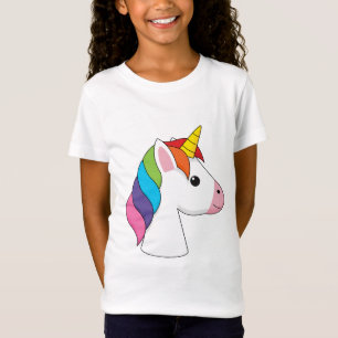 かわいい魔法のユニコーンカラフルヘア Tシャツ