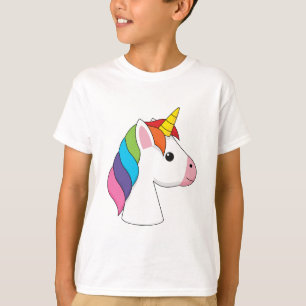 かわいい魔法のユニコーンカラフルヘア Tシャツ