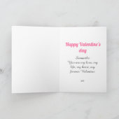 かわいい魔法のユニコーンバレンタインデーのカード シーズンカード (内部)