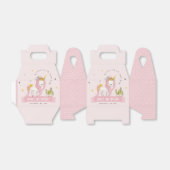 かわいい魔法のユニコーンピンク赤面子供の誕生日 フェイバーボックス (折り畳みなし)