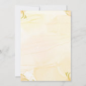 かわいい魔法のユニコーン少女の誕生日 招待状 (裏面)