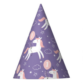 かわいい魔法のユニコーン誕生日パーティーハット パーティーハット