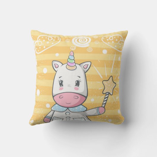 かわいい魔法のユニコーン クッション (裏面)