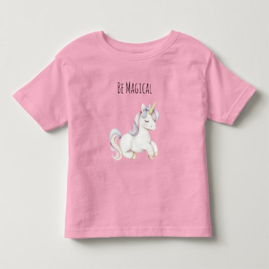 かわいい魔法のユニコーン トドラーTシャツ (正面)