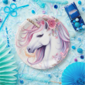 かわいい魔法のユニコーン ペーパープレート (パーティー)