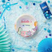 かわいい魔法のレインボーディノユニコーンバースデーパーティー ペーパーボウル (パーティー)