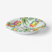 かわいい魔法のレインボー恐竜ハッピーバースデーパーティー ペーパーボウル (傾斜あり)