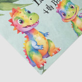 かわいい魔法のレインボー恐竜ハッピーバースデーパーティー 薄葉紙 (詳細)