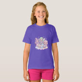 かわいい魔法の友達キッズTシャツ Tシャツ (正面フル)