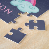 かわいい魔法の女の子レインボーユニコーンジグソーパズル ジグソーパズル (側面)