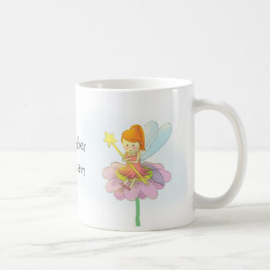 かわいい魔法の妖精の女の子 コーヒーマグカップ
