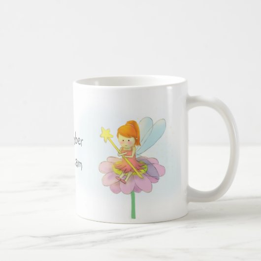 かわいい魔法の妖精の女の子 コーヒーマグカップ (右)