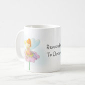 かわいい魔法の小さい妖精の女の子 コーヒーマグカップ (正面左)