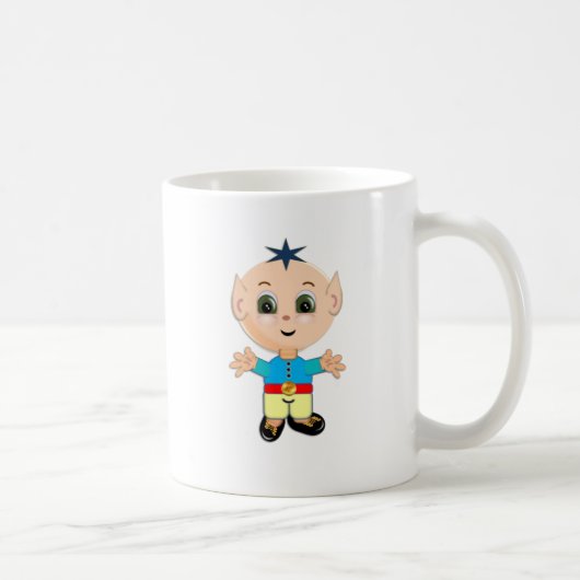 かわいい魔法の小さな妖精 コーヒーマグカップ (右)