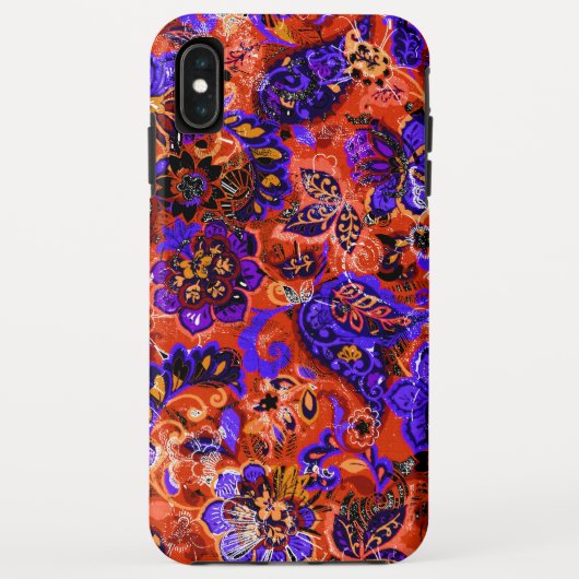 かわいい魔法の抽象的な花柄 Case-Mate iPhoneケース (裏面)