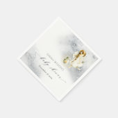 かわいい魔法の星空の水の色フェアリー赤ちゃんシャワー スタンダードカクテルナプキン (角)