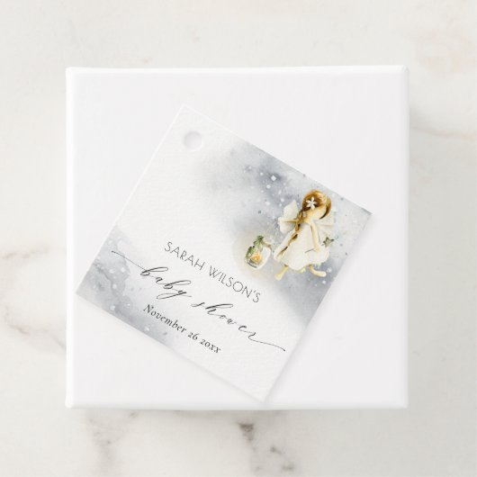 かわいい魔法の星空の水の色フェアリー赤ちゃんシャワー フェイバータグ (インサイチュ)