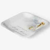 かわいい魔法の星空の水の色フェアリー赤ちゃんシャワー ペーパープレート (傾斜あり)