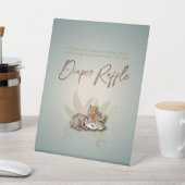 かわいい魔法の森の動物おむつくじゲーム 台座サイン (インサイチュ)