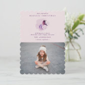 かわいい魔法の紫のユニコーン 案内状 (スタンド正面)