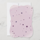 かわいい魔法の紫のユニコーン 案内状 (裏面)