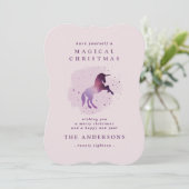 かわいい魔法の紫のユニコーン 案内状 (スタンド正面)