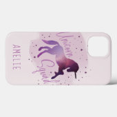 かわいい魔法の紫のユニコーン Case-Mate iPhoneケース (裏面 (横))