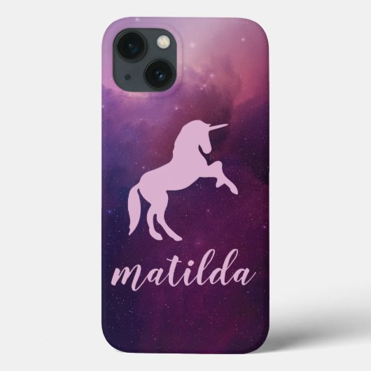 かわいい魔法の紫のユニコーン Case-Mate iPhoneケース (裏面)