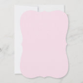 かわいい魔法の虹のユニコーン女の子1st誕生日 招待状 (裏面)