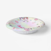 かわいい魔法の虹のユニコーン誕生日パーティー ペーパーボウル (傾斜あり)