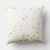 かわいい魔法の青い目の妖精の明るい黄金の翼 クッション (裏面)