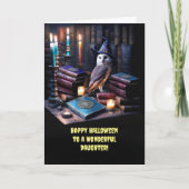 かわいい魔法の魔力を持つ娘ハッピーハローウィン カード (正面)