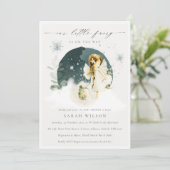 かわいい魔法の魔法の魔法の妖精のベビーシャワー招待状 サンキューカード (スタンド正面)